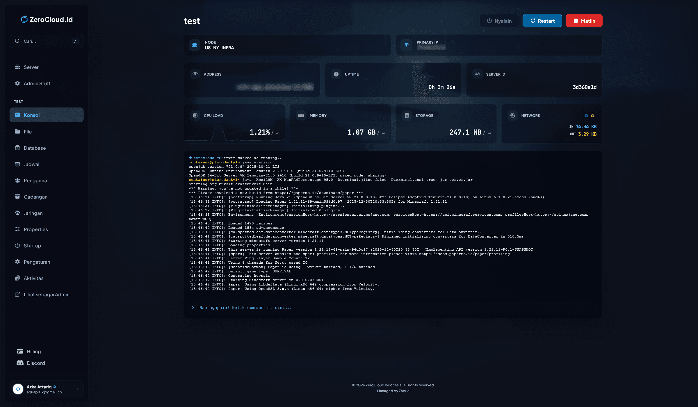 Control Panel Preview